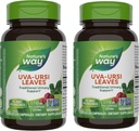 Natural Way Uva Ursi Leaves, Traditional Urinary Support*, 1,110 mg por 3-Capsule Serving, Non-GMO Project Verified, Herbal Dietary Supplement, 100 Vegan Capsules (Packaging May Vary) - 2 Pack