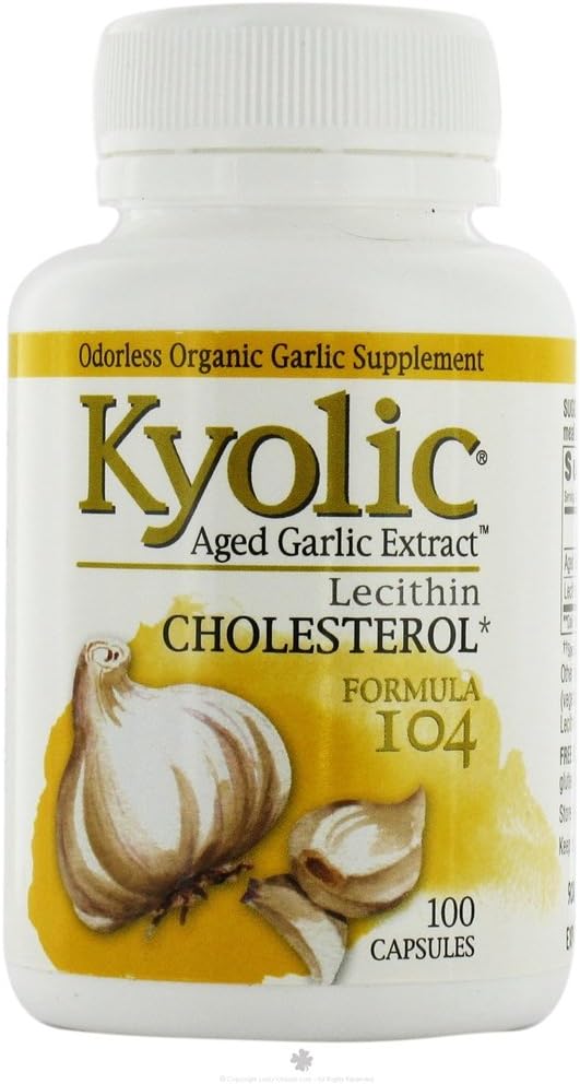 Kyolic - #104 Extracto de ajo con lecithn - 100 cápsulas, 2 Pack