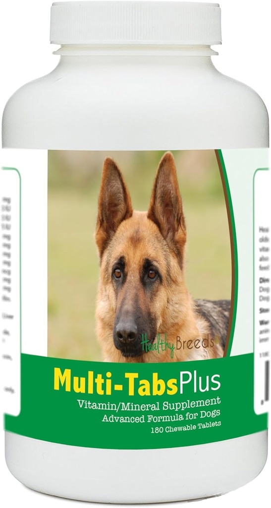 Saludable razas pastor alemán multi-tabs más tablas chewable 180 cuenta