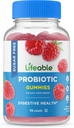 Probióticos gratuitos para el azúcar de la vida – Gran sabor natural Gummy suplemento Chewable – GMO gratis, vegetariano, sin gluten – para Gut Health y soporte inmunológico – para adultos, hombres, mujeres – 90 Gummies