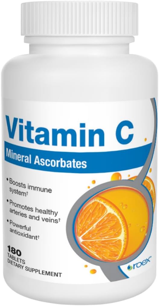Roex Vitaminas ← Vitamina C Mineral Ascorbates ← Anti-Envejecimiento Silenciosa Sistema de Inmunidad Saludable