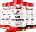 LIVORKA Alpha Surge for Men - Alpha Surge Gummies for Male, Alfa Surge Gummies 1050mg, Alpha Surge XL Gummie, Alphasurge Gummies, Alfa Surge Gummies, Alpha Sugre Male, 300 Gummies for 5 Month