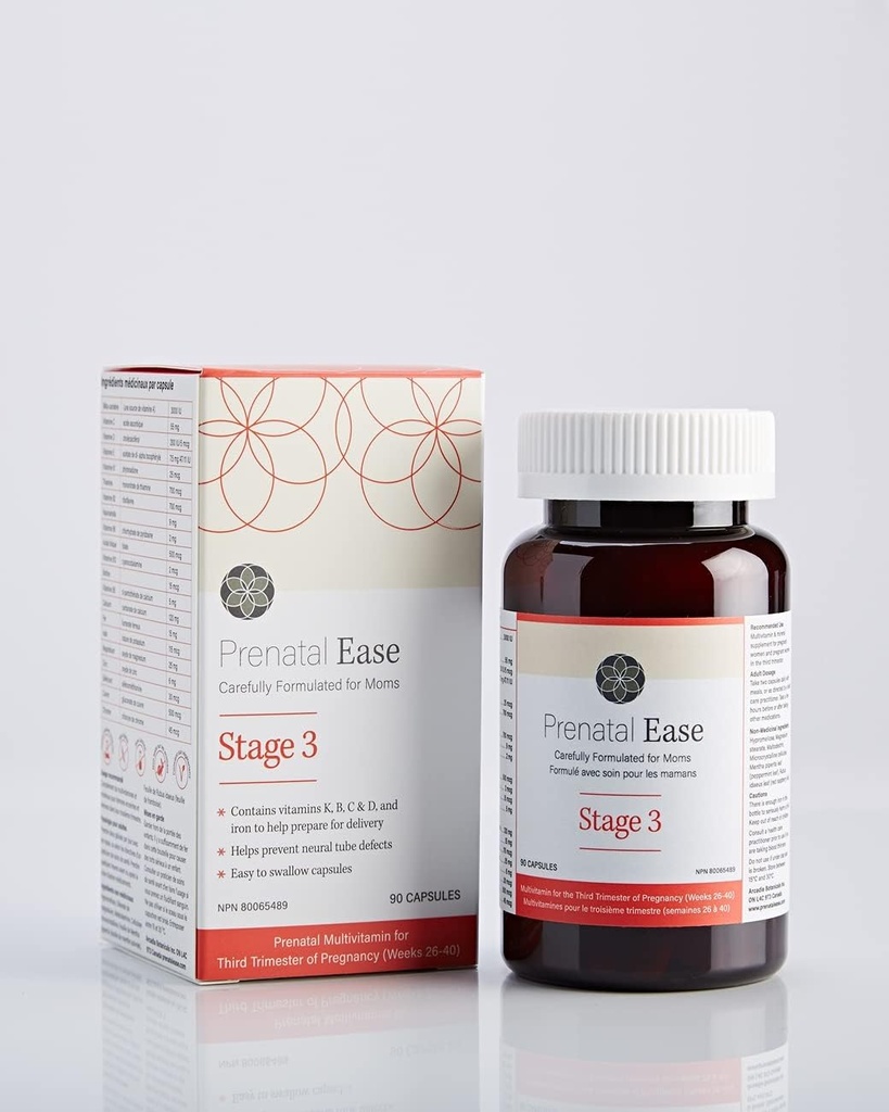 Stage 3, Third Trimester Multivitamin, Contains Methylfolate and Chromium, 45-Day Supply