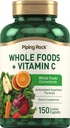 Piping Rock Whole Foods Vitamina C ← 150 Caplets ← Superfood Blend ← Vegetariano, No GMO, Gluten Free Supplement