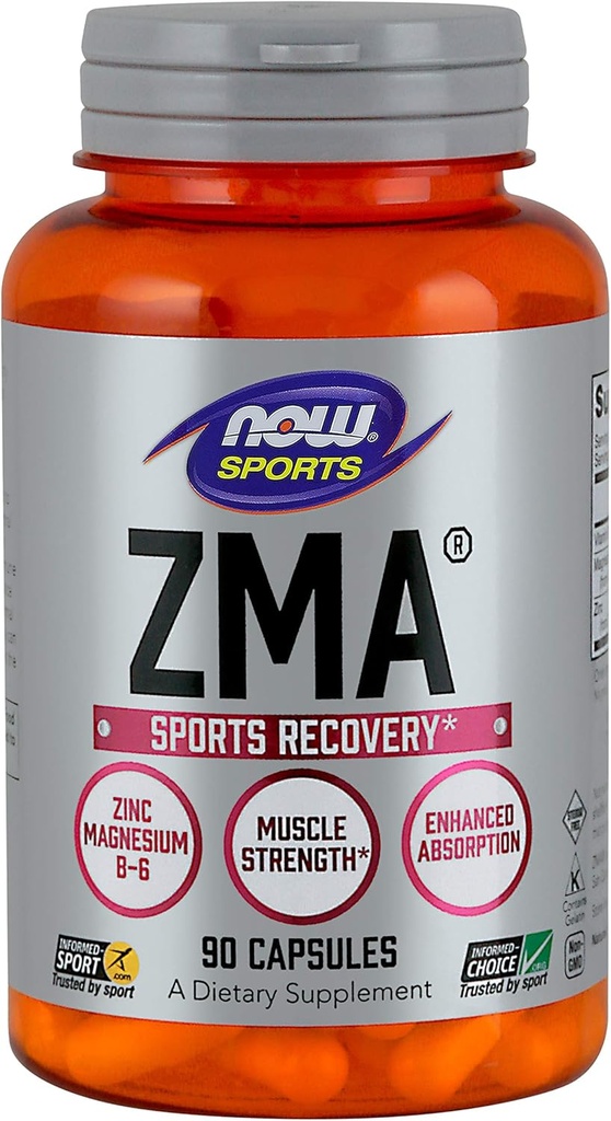 Ahora Foods ZMA 800 Mg Capsules, 90 Ct