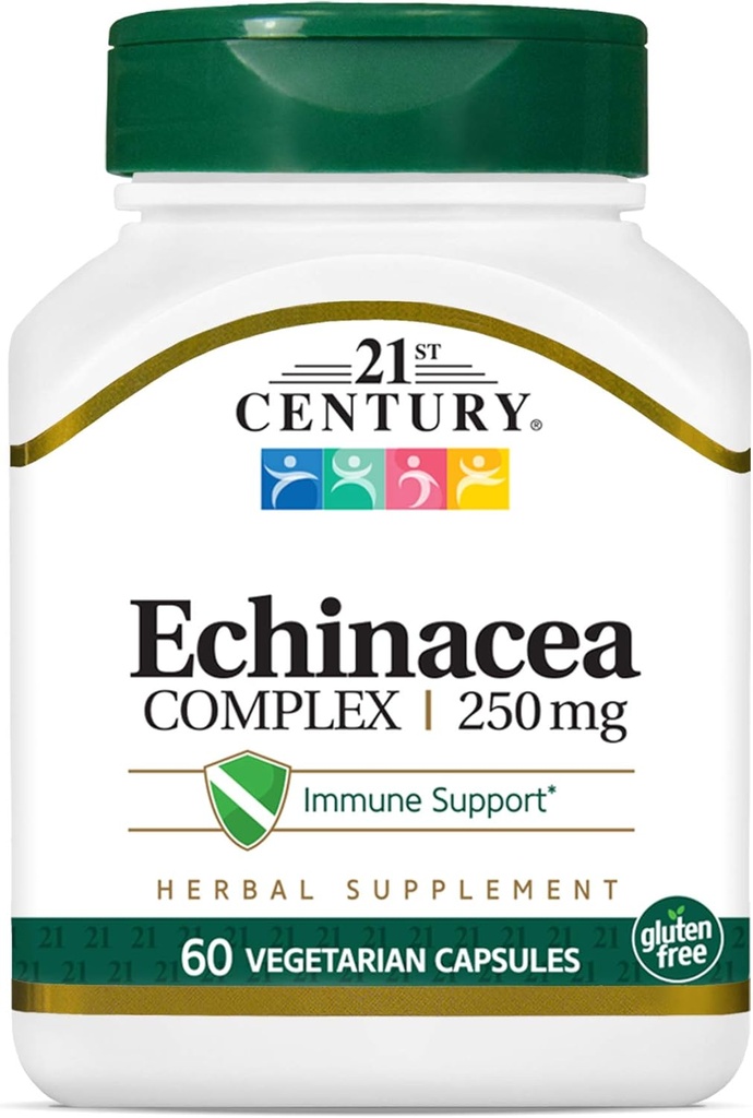 21st Century Echinacea Extract Veg Capsules, 60 Conde