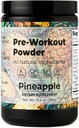 Santa Cruz Paleo Pre Workout Powder Electrolytes, Magnesium, Potassium, Sea Salt & L Citrulline, Caffeine & Sugar Free Preworkout Drink Mix for Energy & Hydration, Pineapple Flavor, 30 Servings