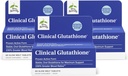Terry Naturally Clinical Glutathione - Antioxidant Supplement for High Absorption - Dietary Supplement with L-Glutathione - Vegan Supplement to Support Cell Health - 60 Slow Melt Tablets (Pack of 3)