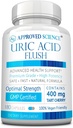 Aprobado Science® Uric Acid Flush Suplemento con ácido fólico y cereza de tarta - 180 cápsulas - 3 meses de suministro