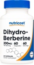 Nutricost Dihydroberine Capsules (200mg, 60 capsules) - Más metabolito biodisponible de Berberine