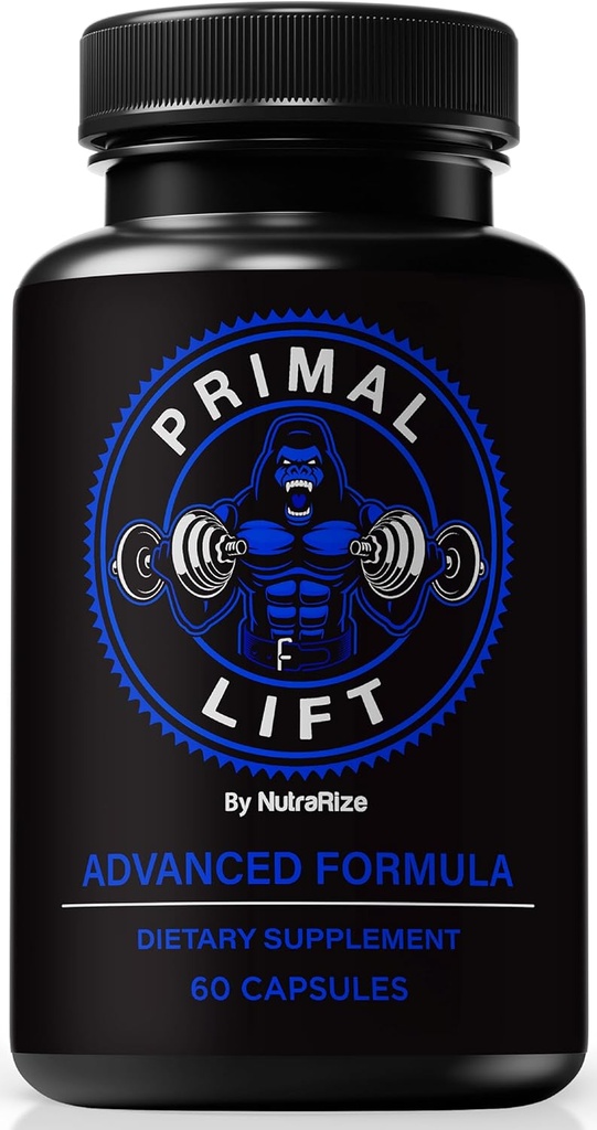 NutraRize Primal Lift for Hombre, Fórmula Oficial para la Energía y la Energía, Primal Lift, Primal Lift Male Performance Pills, Primal Lift ME Formula, PrimalLift Capsules, All Natural Support (60 Capsules)