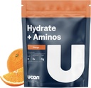 UCAN Hydrate + Aminos, Naranja 20 bolsa de servicio, Keto, Electrolito sin azúcar + recuperación muscular, Electrolitos esenciales + EAAs " BCAAs, Non-GMO, Vegan, para corredores, Gym-Goers, Performance Athletes