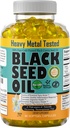 Black Seed Oil Capsules 1000mg - Lab Tested Turkish Nigella Sativa with 3X Thymoquinone (90 Softgels) - USA Made, Cold-Presed Kalonji Oil - Pure Non-GMO Sweet Sunnah for Hair, Brain &amp; Immune Support