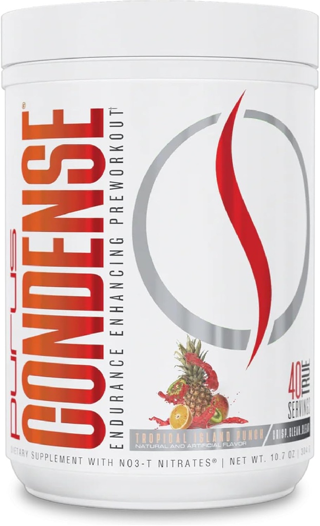 Púrpura laboratorios CONDENSE PreWorkout Powder, 40 servicios (Tropical Island Punch)