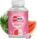 SaltStick Electrolyte FastChews - 120 Watermelon Chewable Electrolytes - Tablas de sal para correr e hidratación, Electrolyte Chews - 120 Cuenta