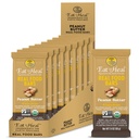 EatToHeal Peanut Butter Real Food Bar - Organic Vegan Healthy High Protein Bares - Reemplazo de carne baja de azúcar, no GMO, nunca horneado, basado en plantas, sin gluten - preparado para disfrutar, no sentarse en las estanterías