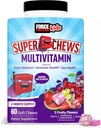 Factor de fuerza Los niños Multivitamina Super Chews, Vitaminas para niños para apoyar Wellness, Immune Health, Eye Health, &amp; More with 18 Vitamins, Minerals, " Antioxidants, 2-Month Supply, Multi-Flavor, 60 Soft Chews