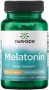 Swanson Melatonina - Suplemento Herbal - El sueño y la relajación - (120 cápsulas, 3 mg cada uno)