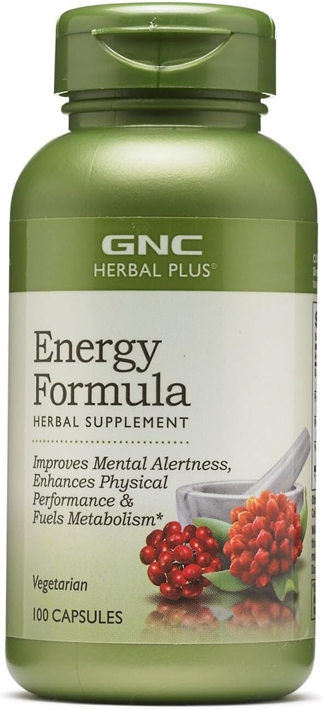 GNC Herbal Plus Energy Formula (100 cápsulas)