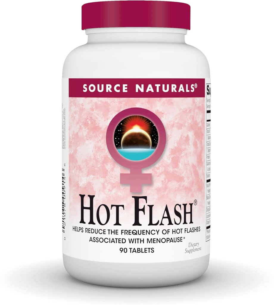 Fuente Naturals Hot Flash, Ayuda a reducir la frecuencia de los flashes calientes* - 90 Tablets