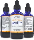 Zeolites Mimi's Miracle: Heavy Metal Detox Zeolite Suplemento gotas con 70 Trace Minerals para Adultos &amp; Niños - Apoya la Restauración Celular, Immune & Digestive Tract Health (4 oz Bottle, 60 Day Supply)