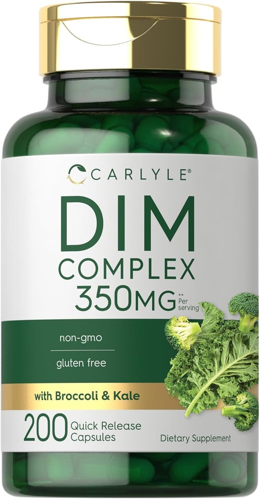 Carlyle DIM Supplement for Women ' Men TEN 350mg NOVED 200 Cuenta TEN VÉGICA, No Gluten Complejo Libre