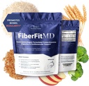 1MD Nutrición FiberFitMD - para Potent Digestive & Cardiovascular Support - Health Supplement for Women &amp; Men - High Fiber Powder - 30 Days