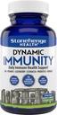 Stonehenge Health Dynamic Immunity Daily Supplement 10-in-1 Immune Boosters Zinc, Elderberry, Echinacea, Vitamina C &amp; Probiotic L. Acidophilus – Supports Immune System &amp; Respiratory Health, 60 cápsulas