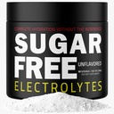 – Polvo de hidratación rápida, Cero Calorie, Electrolitos Primados Esenciales Blend, Keto Friendly with No Sugar, Polvo de electrolitos brutos (Sin sabor)