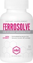 NBI FerroSolve, Best Absorption Iron Suplemento 45 mg  sometido High Potency Silencio GI Safe ← 30ct Veggie Capsules