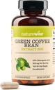 NatureWise Green Coffee Bean Extract 800mg - con 50% de ácidos clorogénicos - Apoyo a los Objetivos de Peso, Energía y Antioxidantes - Vegan, No GMO - 60 cápsulas[1-Mes de suministro]