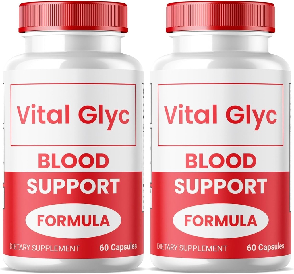 (2 Pack) Vital Glyc Capsules - Official Blood Support Fórmula, Vital Glyc Blood Vessel Cleaner, Vital Glyc Glyco Optimizer Pills, soporta salud general y bienestar, Vital Glyc Powder (120 cápsulas)