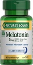 Bounty Melatonin, 100% Drug Free Sleep Aid, Dietary Supplement, Promotes Relaxation and Sleep Health, 5mg, 90 Softgels (Pack of 1)