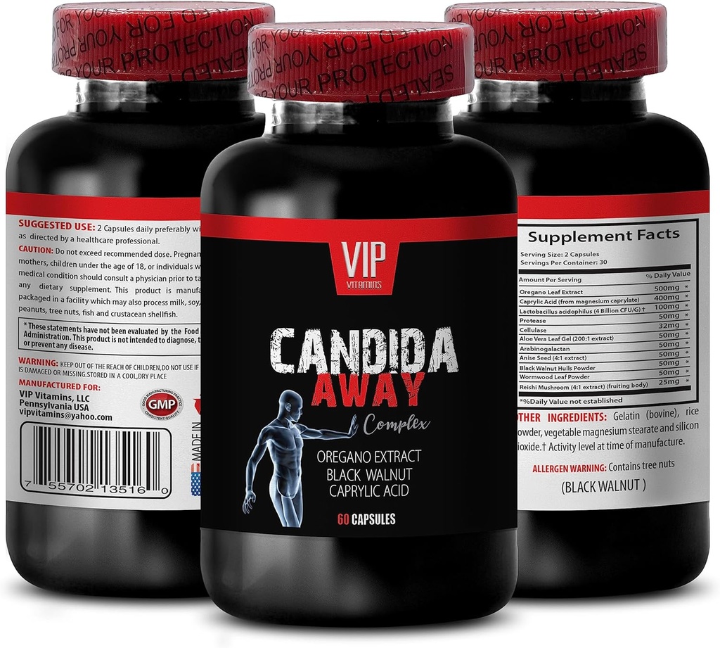 soporte hepático - CANDIDA AWAY - suplementos de soporte hepático, soporte hepático herbario, limpieza del hígado, limpieza de la cándida para las mujeres, limpieza de la cándida para los hombres, suplemento de limpieza 1 Botella 60 Caps