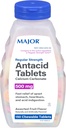 Major Regular Strength Antacid Tablets - Calcium Carbonate 500 mg - Assorted Fruit Flavor - 150 Chewable Count (1 Pack)