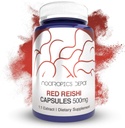 Nootropics Depot Red Reishi Mushroom Capsules TEN 500mg TEN 180 Conde TENGA Ganoderma lucidum TEN TODO EL Afrutador Body Mushroom Extract TEN Soporta un Sistema Inmunitario Saludable