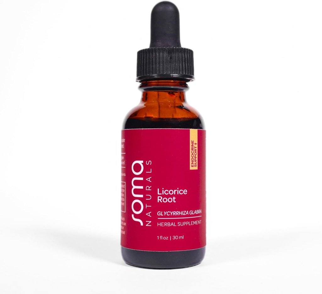 Extracto Orgánica de Licorice, Suplemento Herbal para la Claridad de Mood Focus, ayuda a la calma y el equilibrio, no GMO, libre de gluten, 1fl oz, 30ml