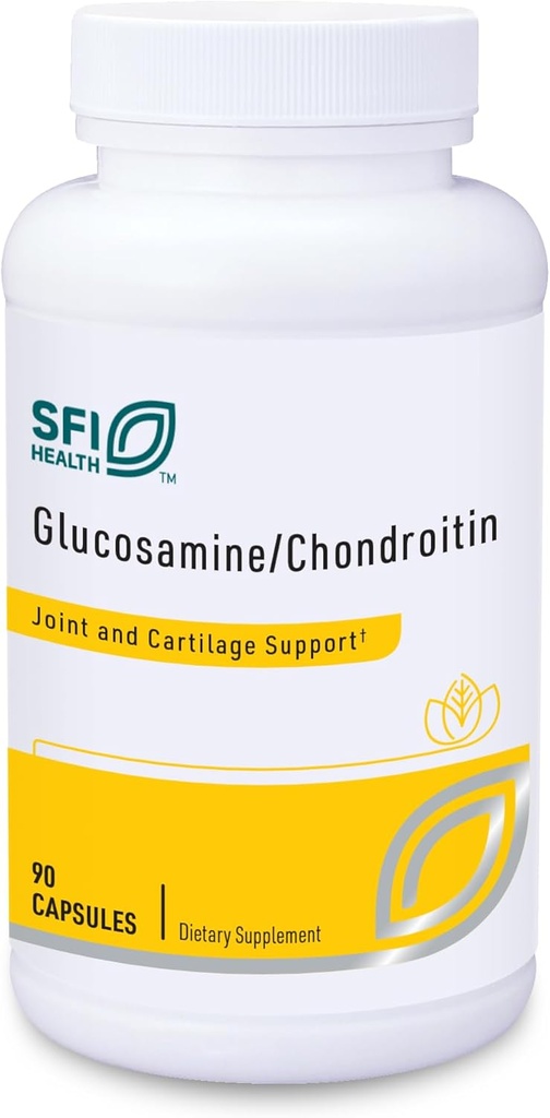 Klaire Labs SFI Health Glucosamine Chondroitin - A Popular Combination for Joint Support, Soy & Dairy-Free (90 Capsules)