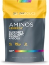Purbolics Aminos + Energy ¦ apoya la recuperación, la energía y el foco  durable 95mg de Caffeine, 0 Azúcar & 60 servidos (Rainbow Candy)
