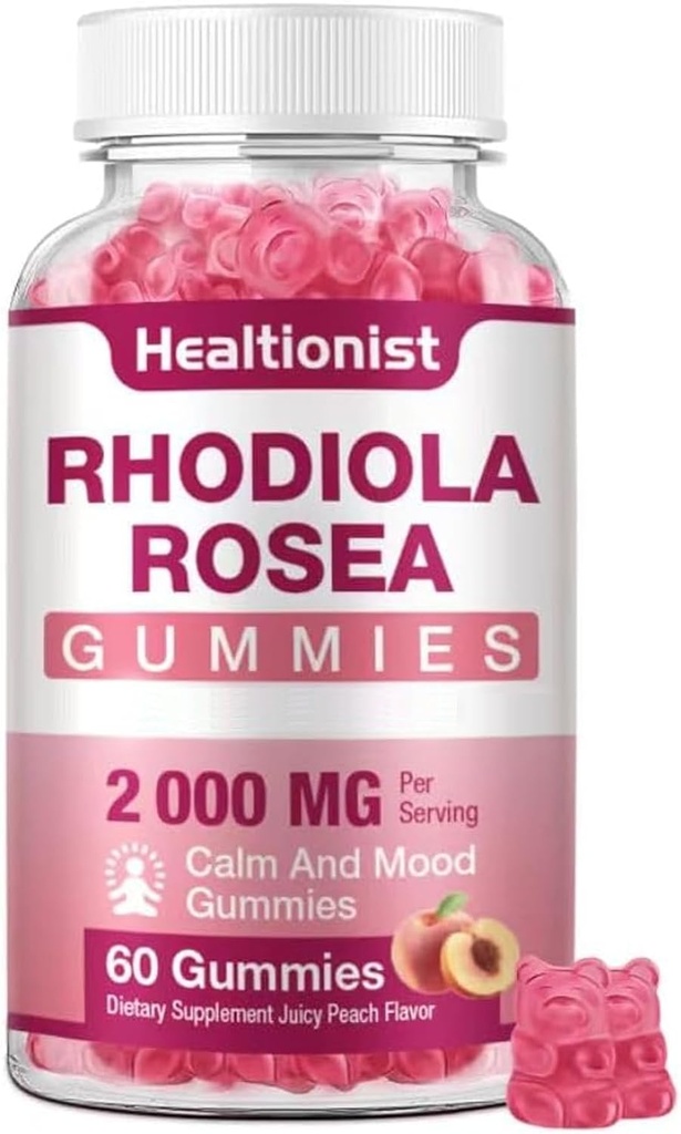 1 paquete Rhodiola Rosea Gummies sin azúcar