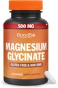 Glycinate de magnesio - Suplemento de magnesio de alta absorción 500 mg por servicio para el alivio de estrés, el sueño, el corazón y la salud de los huesos, Nerve Support - Non-GMO, Gluten-Free, Gentle on Stomach, 240 cápsulas