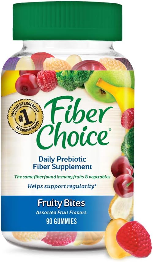 Fiber Choice Gummies Frutas, Frutas surtidas, 90 Gummies