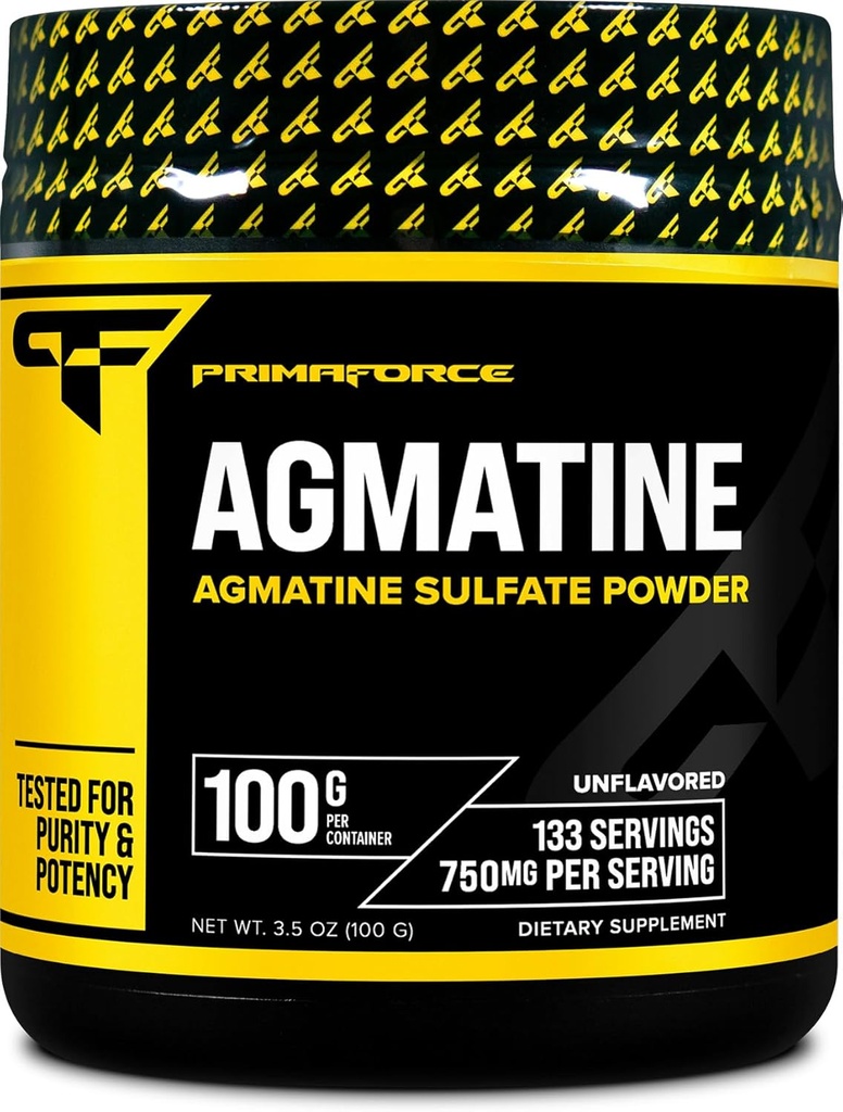 Primaforce Agmatine Sulfate Powder Suplemento, 100 Grams – promueve la producción de óxido nítrico / mejora de rendimiento