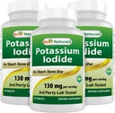 Best Naturals Potasio Iodide 130 mg por Serving - Suplemento dietético, 90 Tablas (3)