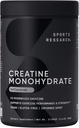 Investigación Deportiva Monohidrato de Creatina - Ganar el músculo magro, mejorar el rendimiento y la fuerza y la recuperación de entrenamiento de apoyo* - 5 g Cretina Micronizada - 17.46 oz