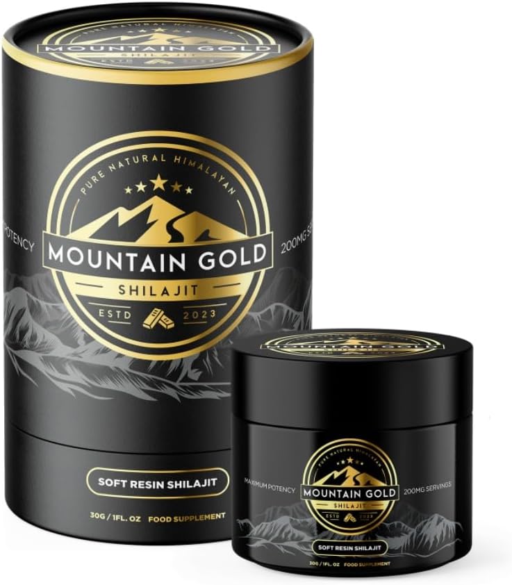 Shilajit Resin Shilajit, Natural Himalayan Shilajit - 100% Puro Shilajit, Rico en Humic &amp; Fulvic Acid, Immunes System Booster, Shilajit Pure, Vegan (1)
