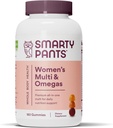 SmartyPants Gummies multivitamina de mujeres: Omega 3 Fish Oil (EPA/DHA), Methylfolate, CoQ10, Vitamina D3, C, Vitamina B12, B6, A, K & Zinc, Inositol, Gluten Free, 180 Conde (30 Day Supply)