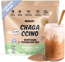 Renude Chagaccino - Chaga Mushroom Powder, Mushroom Coffee Drink Mix with Adaptogens, Natural Energy and Immune Support, Vegan, Keto, Zero Calorie Mushroom Blend Powder - 15 Servimientos