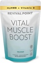 Vital Muscle Boost- Premium myHMB y vitamina D3 Suplemento para adultos – Patented HMB Powder 3000mg- para los músculos saludables, Energía &amp; Vibrant Active Life- Supports Protein Synthesis & Strength