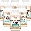 Liposomal NAD + 500 MG Suplemento, Verdadero NAD Plus Suplemento, Absorción Superior, Boost NAD+ Más Eficiente que Nicotinamide Riboside para Energía Celular, Envejecimiento Saludable, 360 Servir